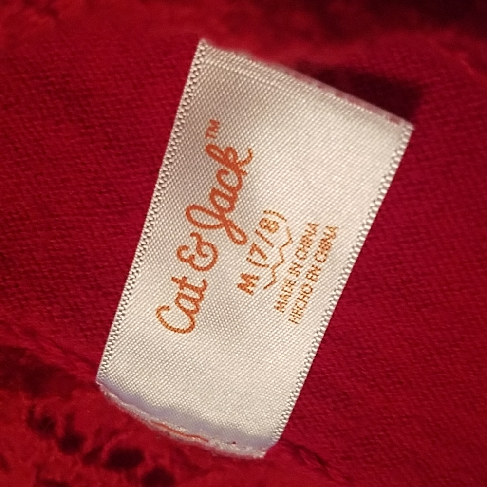 Girls red sweater dress - Picture 3 of 3